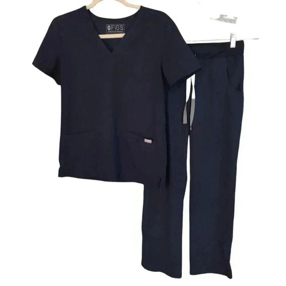 EUC navy Blue Figs Scrubs Set - Picture 2 of 3